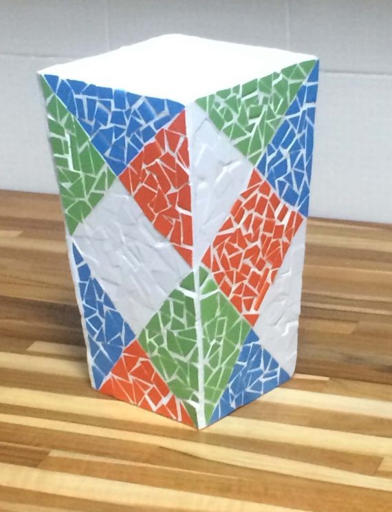 Porta talheres e utensílios de cozinha em mosaico